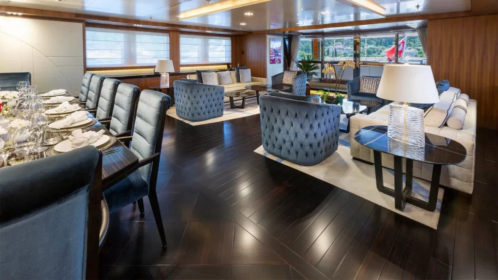 taleya yacht charter main salon