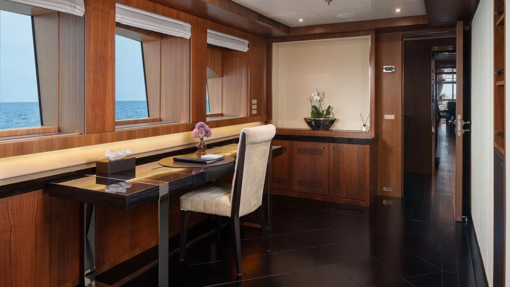 taleya yacht charter master office area