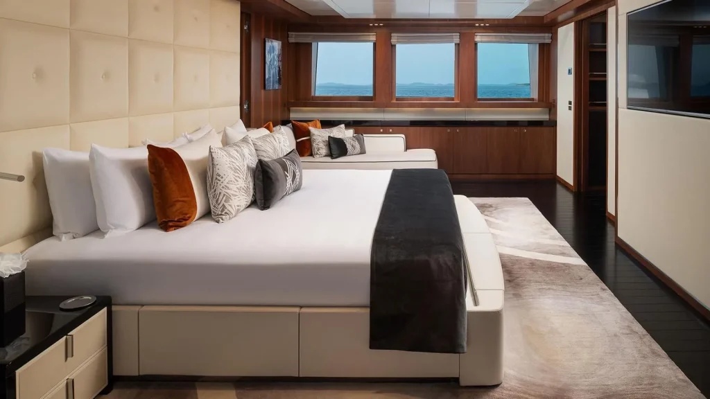 taleya yacht charter master suite area