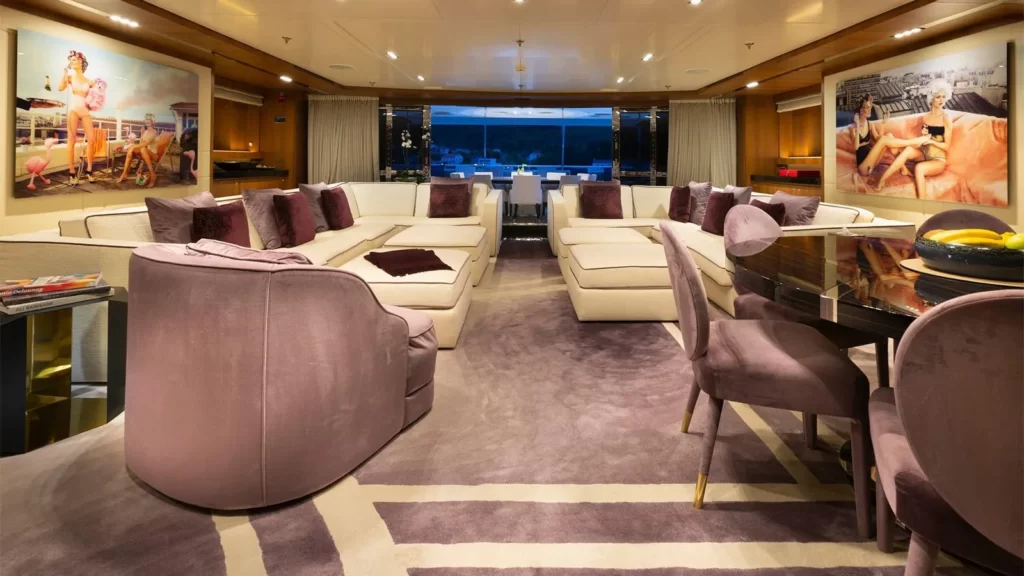 taleya yacht charter sky lounge area