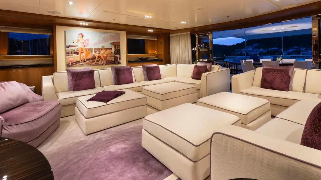 taleya yacht charter sky lounge view