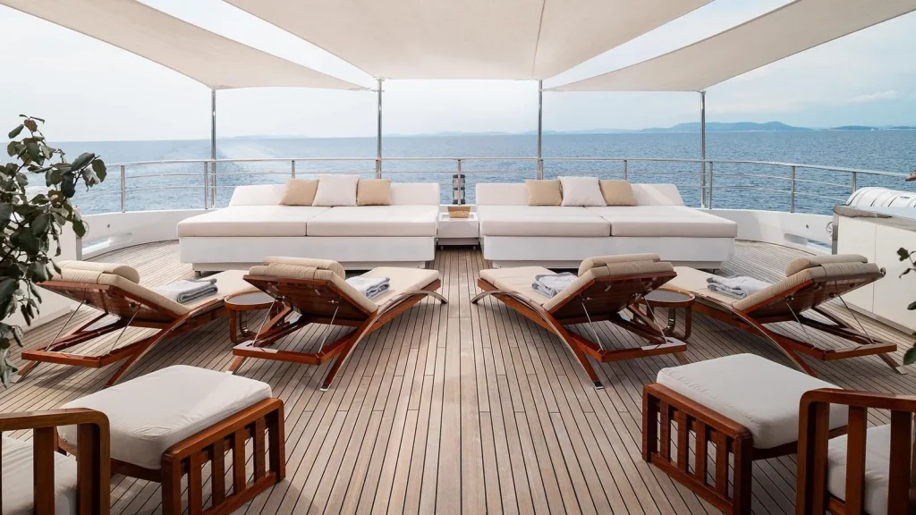 taleya yacht charter sundeck aft