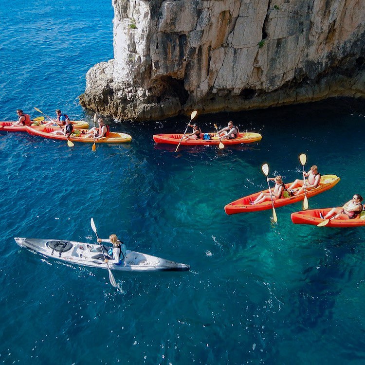 kayaking in croatia near pula