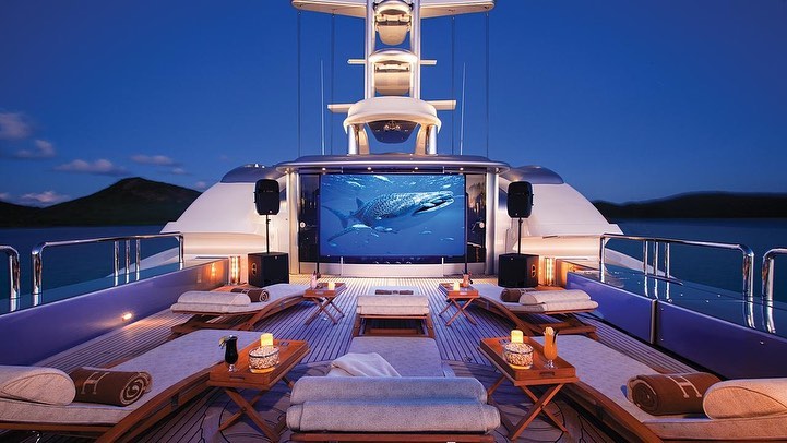 yacht cinema on the sundeck