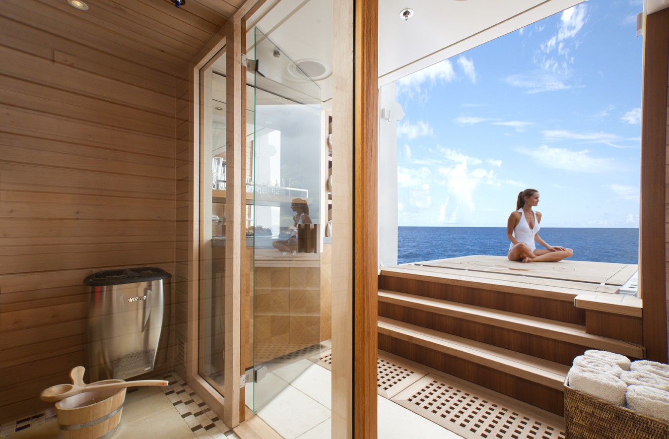 yacht massage sauna in a yacht