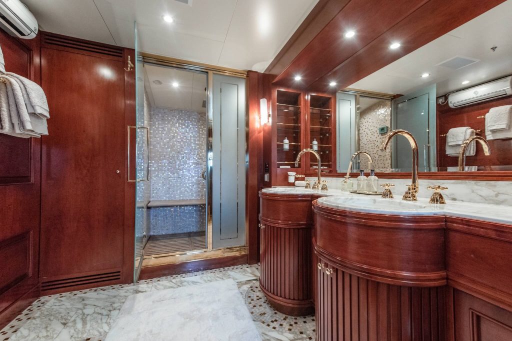 Tirea yacht charter mastera cabin ensuite bathroom