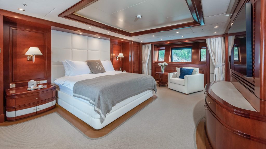 Tirea yacht charter master suite