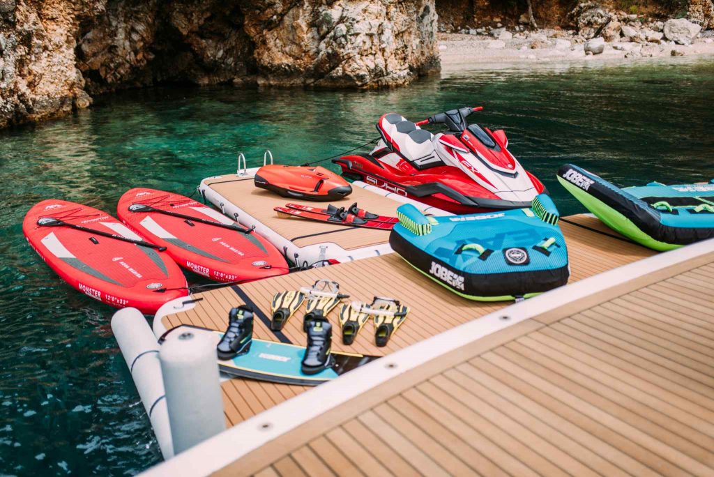 Tirea yacht charter water toys