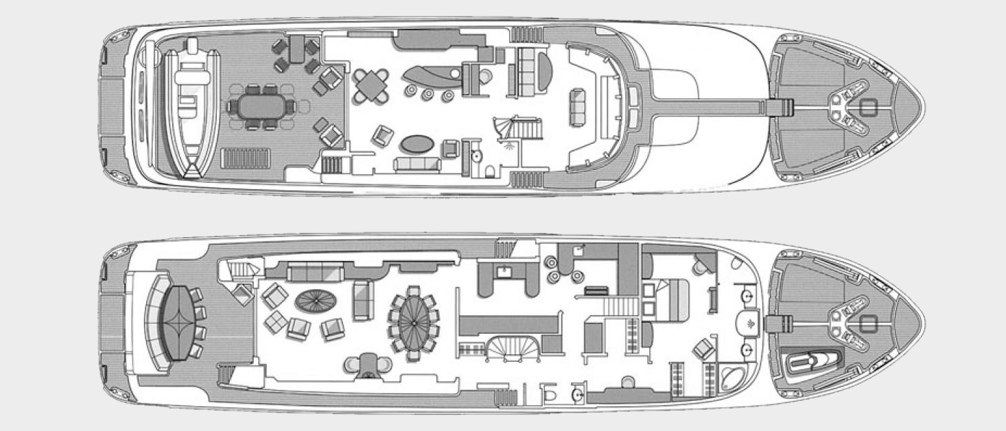 Metsuyan IV yacht charter layout