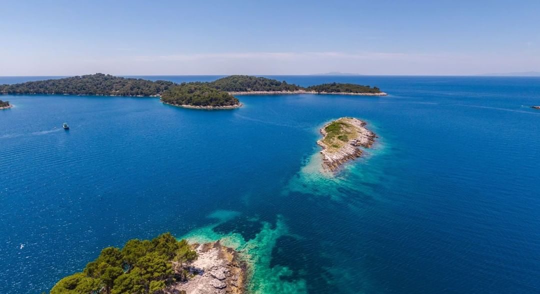 Yacht Charter in Trogir aerial view of Mljet national park
