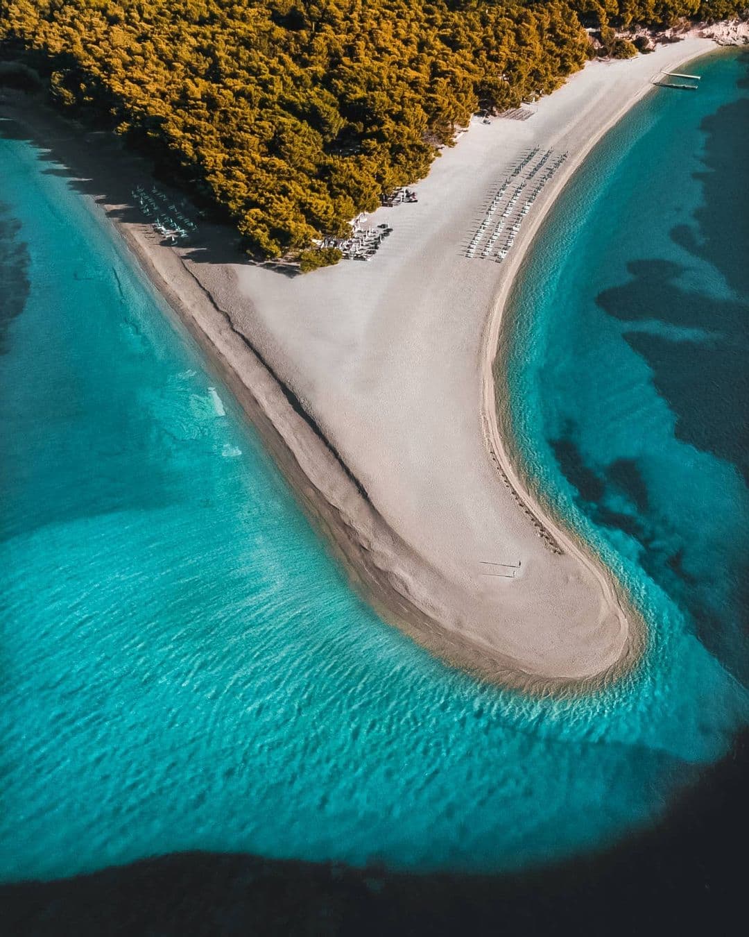 Yacht charter in Trogir Zlatni rat beach