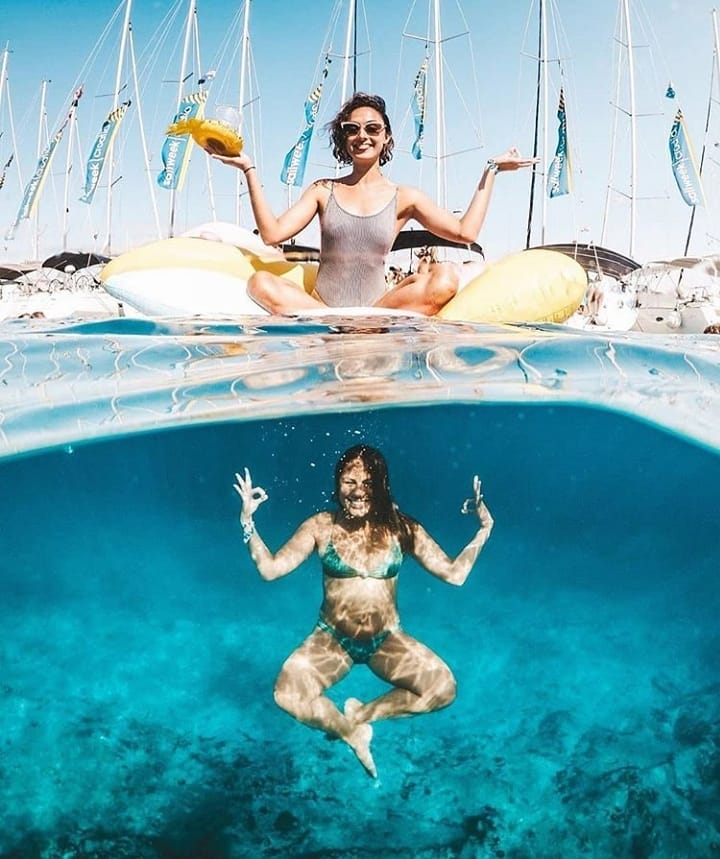 Yacht Charter In Trogir 14 Yacht charter in Trogir ladies having fun in the sea