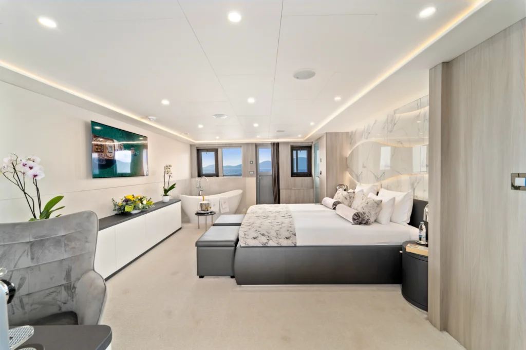 freedom yacht charter interior