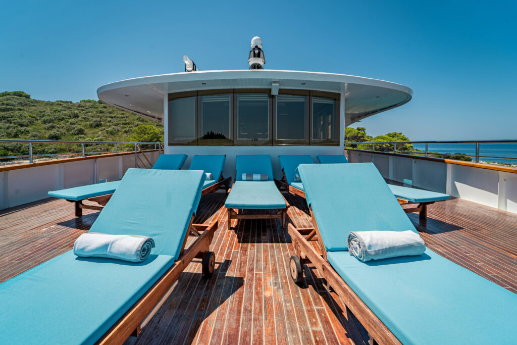 riva yacht charter front sundeck