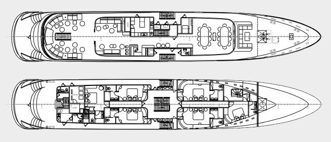 anthea yacht charter layout