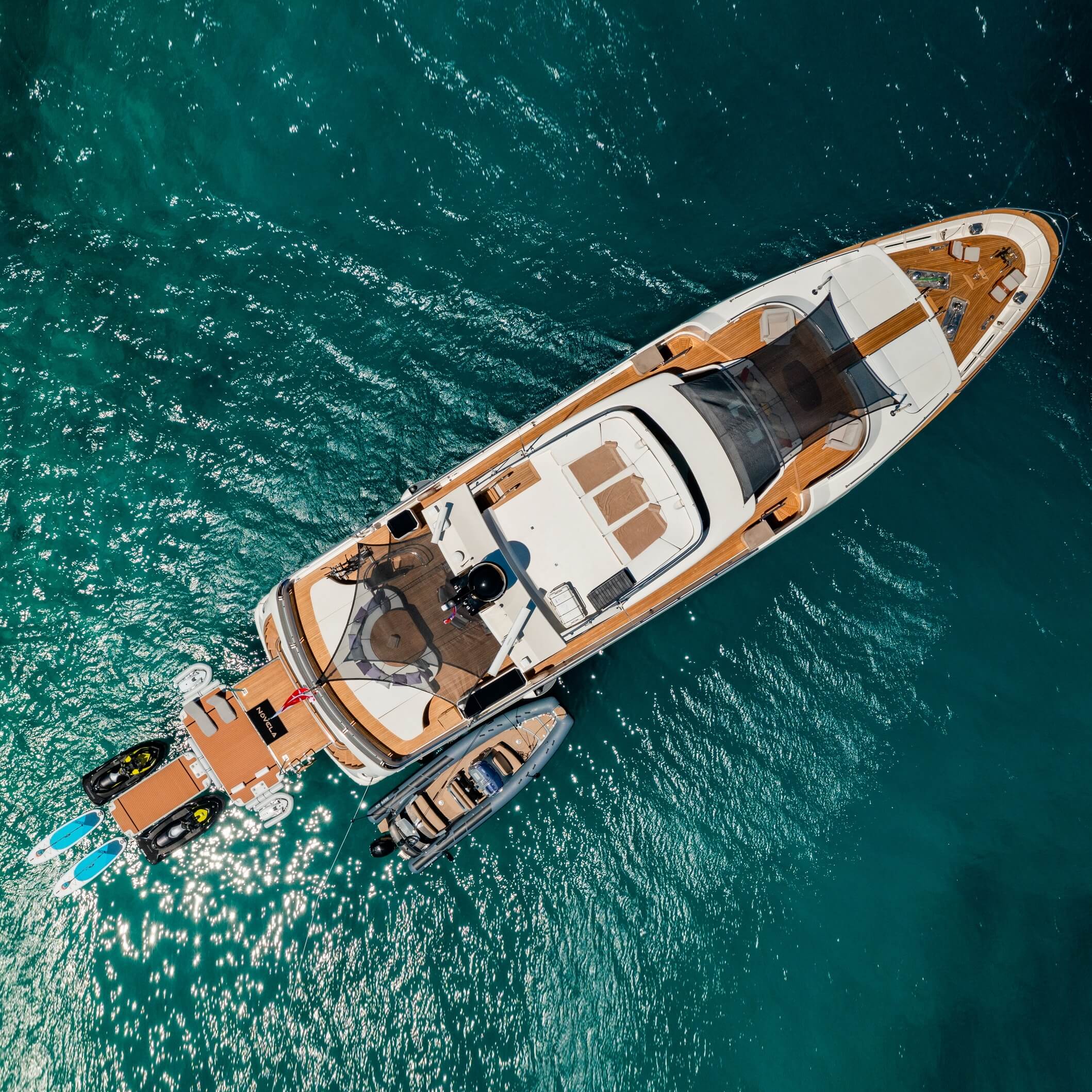 family yacht vacation yacht view from above