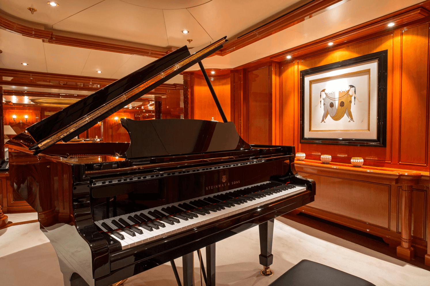 kids-on-a-yacht-charter-piano