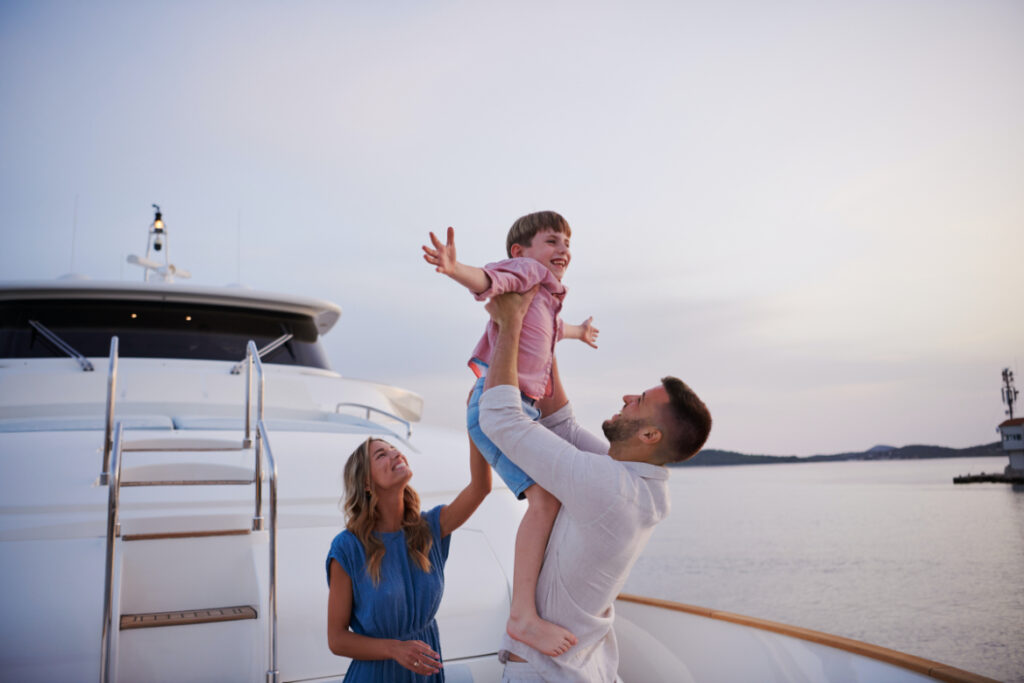 friends boat yacht charter family moments