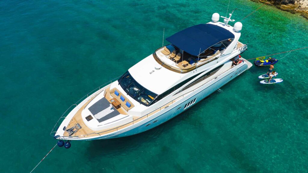 view from above insieme yacht charter