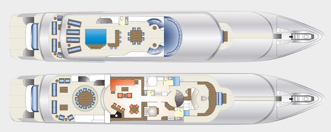 impromptu yacht charter layout