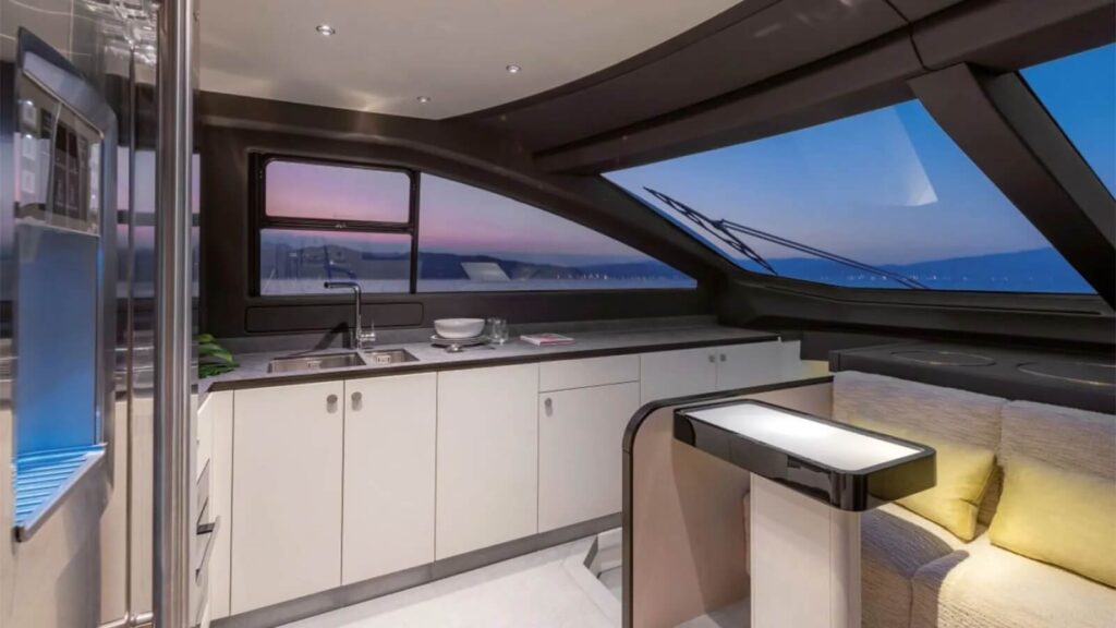 omr group yacht charter main deck galley