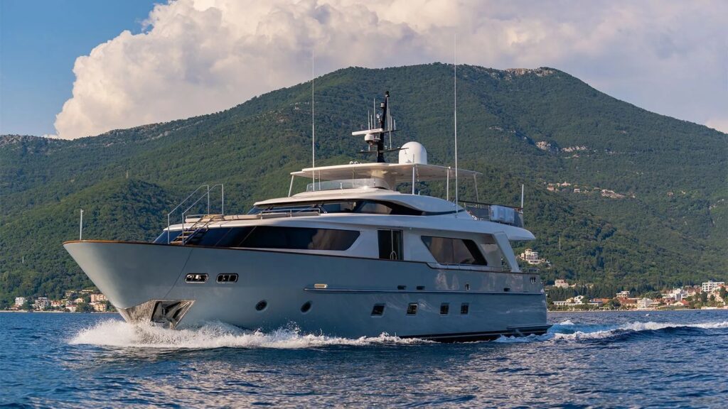 valentina ii yacht charter front port side