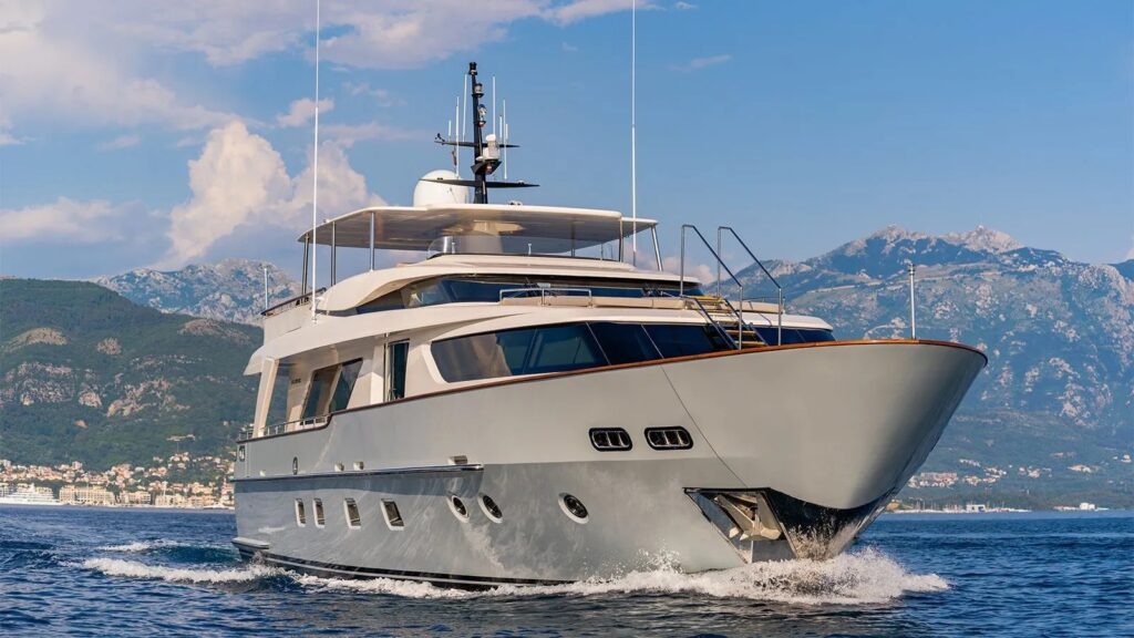 valentina ii yacht charter front starboard side