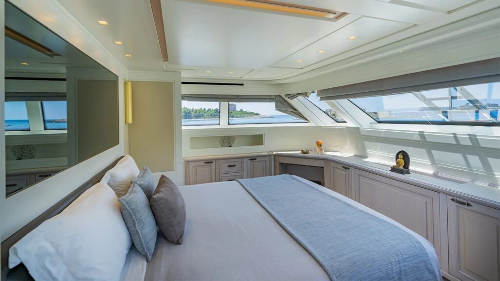 valentina ii yacht charter main deck cabin