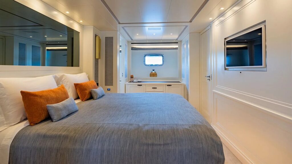valentina ii yacht charter master suite view