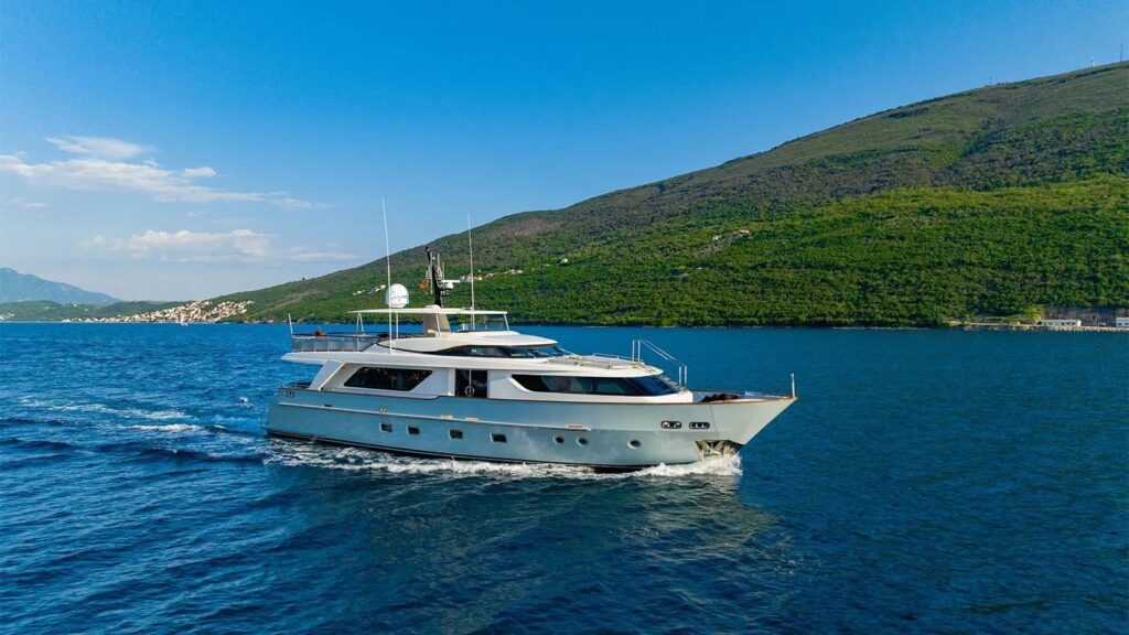 valentina ii yacht charter side view