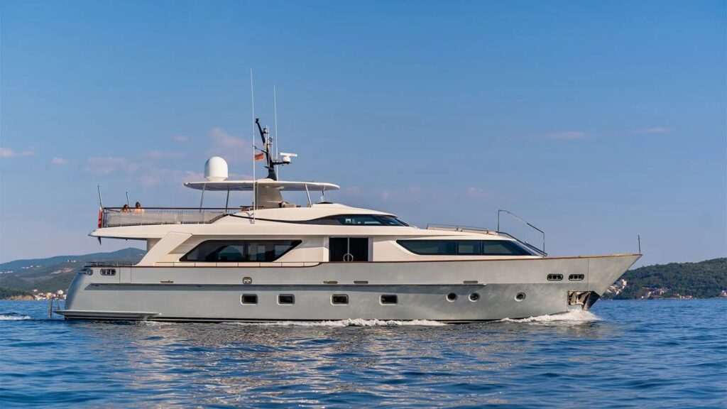 valentina ii yacht charter starboard side view