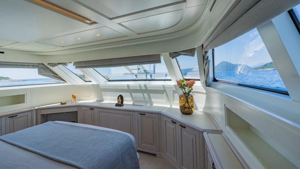valentina ii yacht charter vip stateroom view
