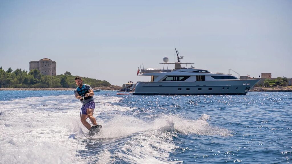 valentina ii yacht charter wakeboard