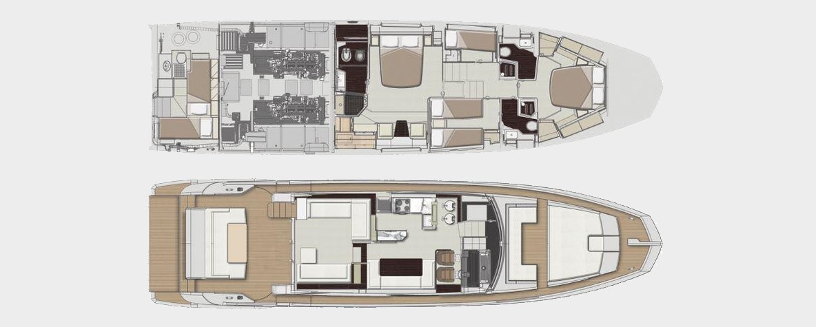 Tamara II yacht charter layout