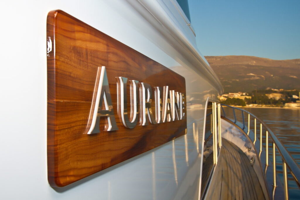 auriane yacht charter side deck