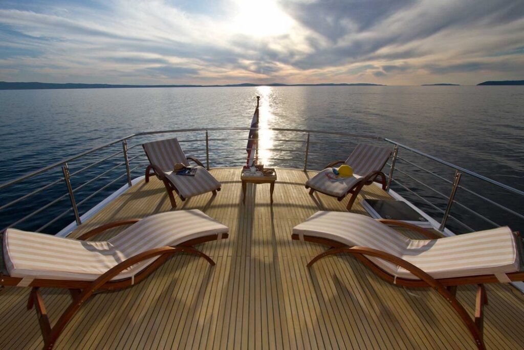 auriane yacht charter sun loungers