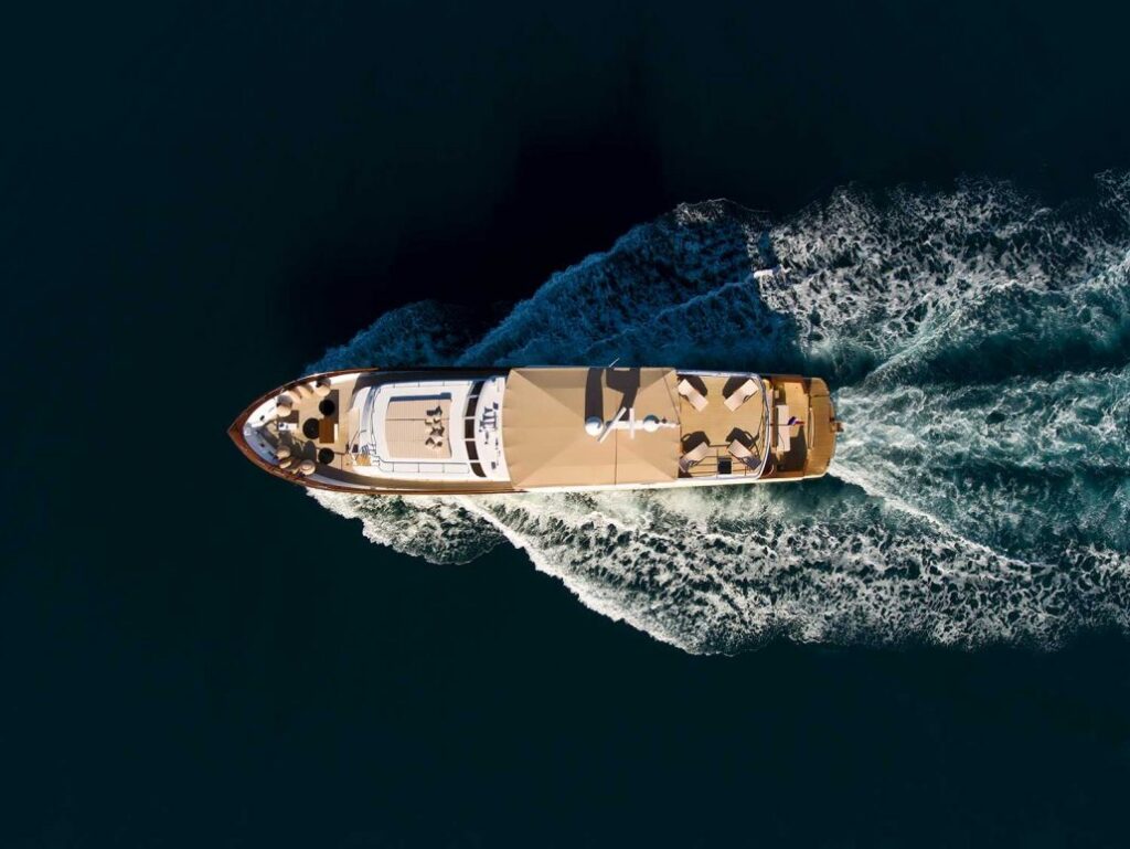 auriane yacht charter view from above