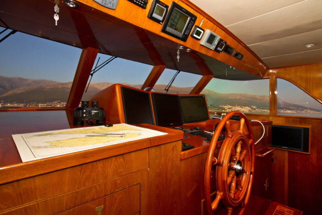 auriane yacht charter wheelhouse
