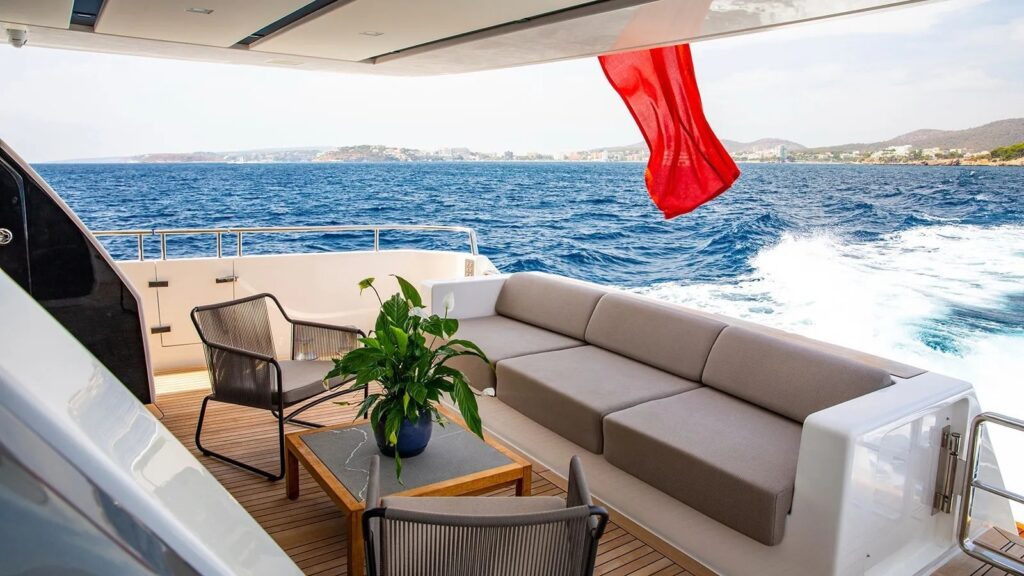 balance yacht charter main deck aft lounge