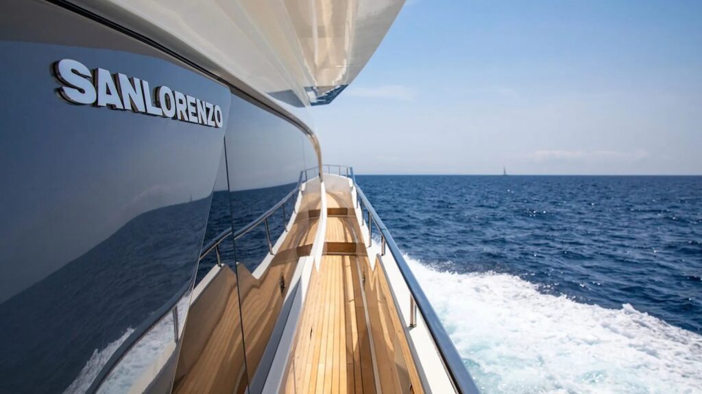 balance yacht charter side deck area
