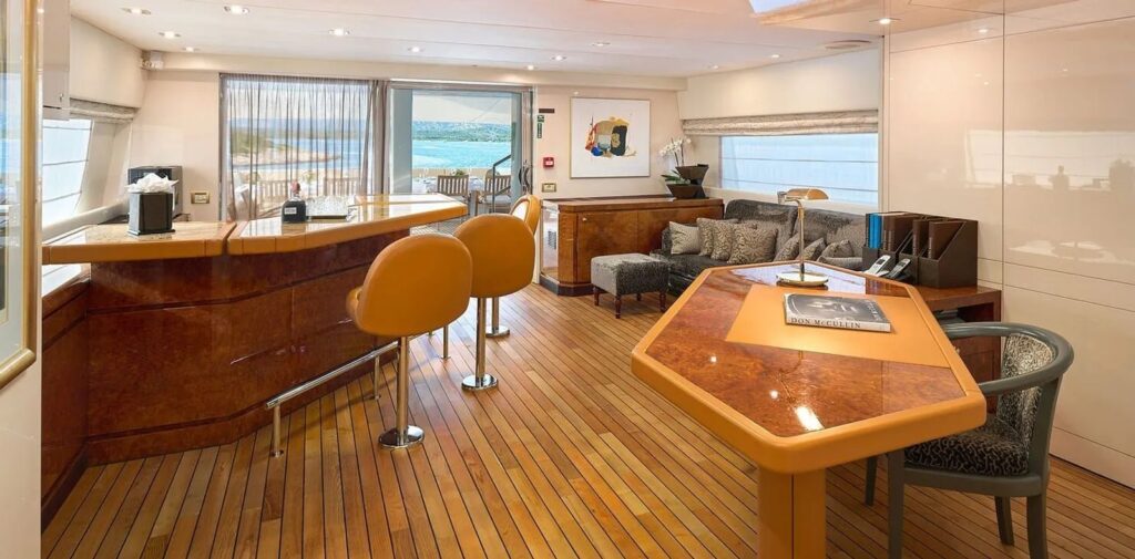 ladyship yacht charter sky lounge