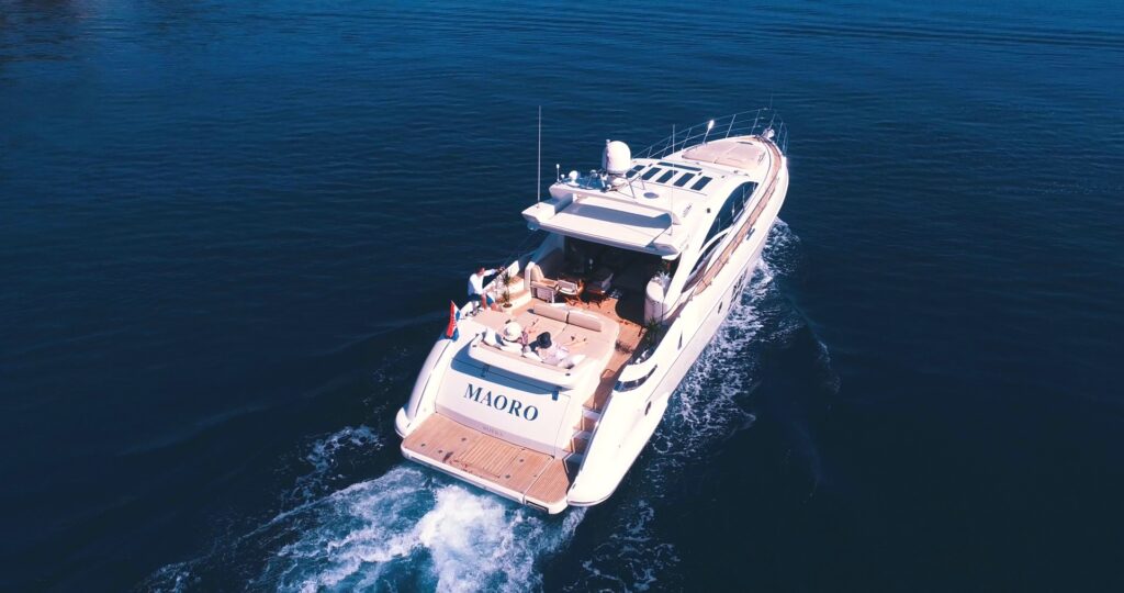 maoro yacht charter aerial swimming platform