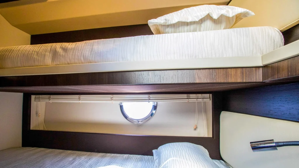 tamara ii yacht charter bunk bed cabin