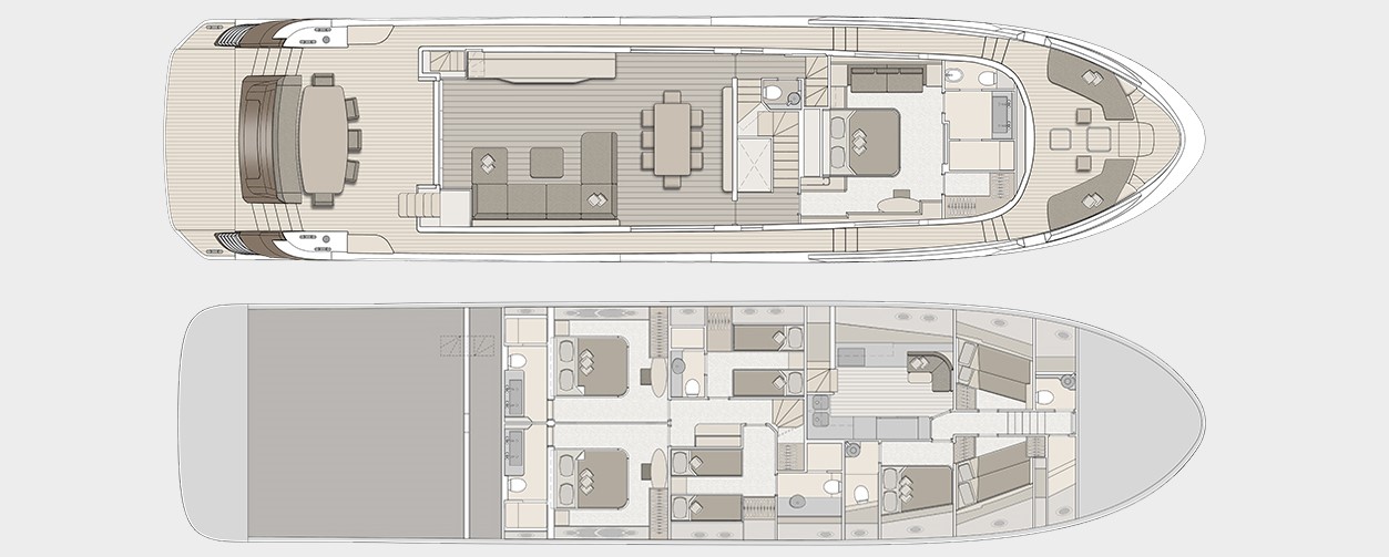 esmeralda of the seas yacht charter layout