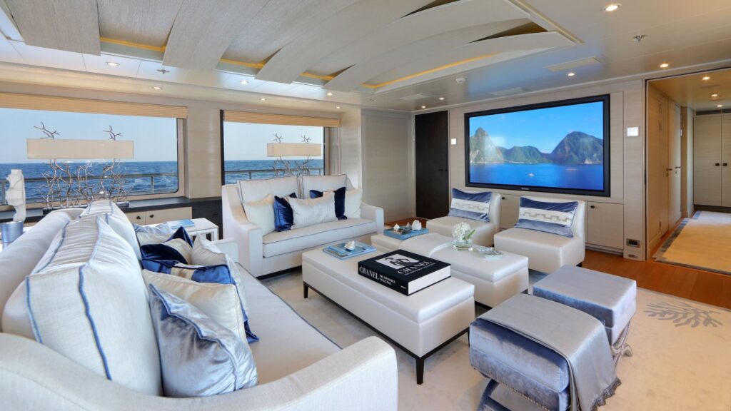 spirit yacht charter sky lounge area