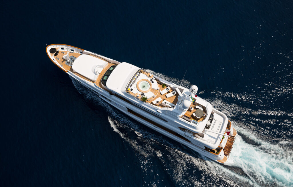bina yacht view from above