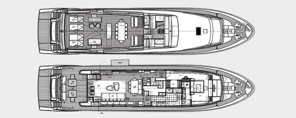 dinaia yacht charter layout
