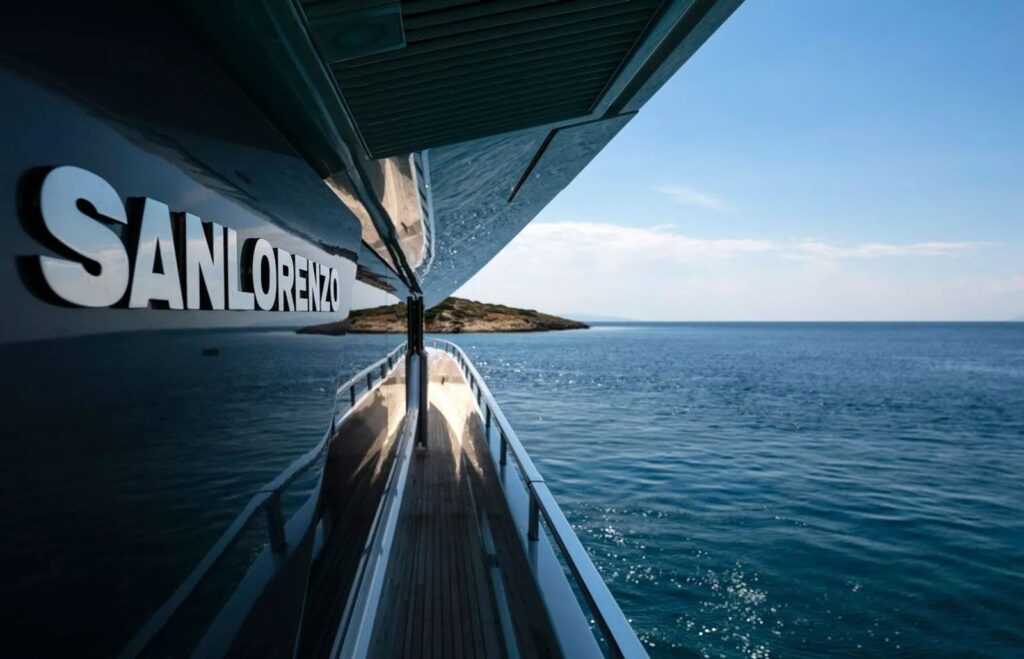 dinaia yacht charter side deck