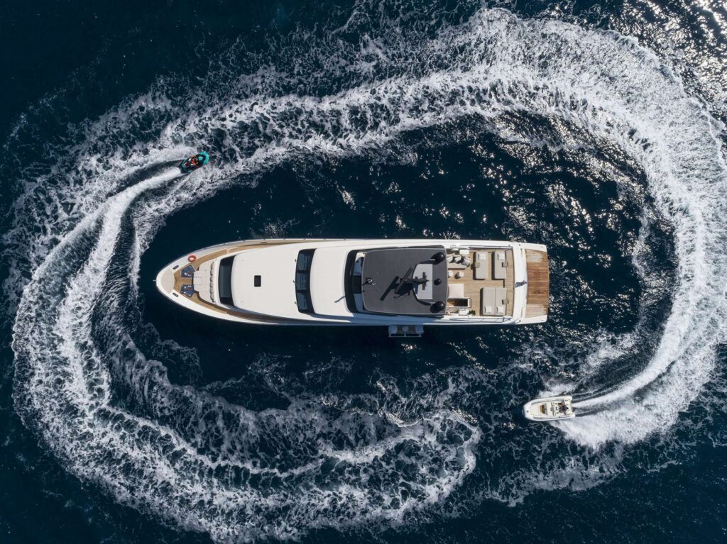 dinaia yacht charter view from above