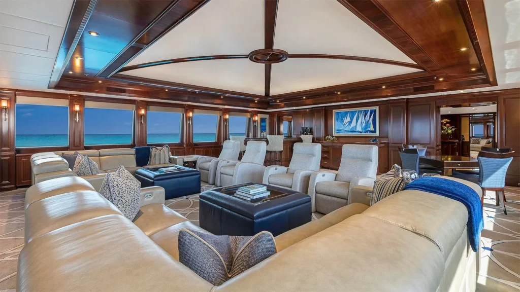 loon yacht charter salon area